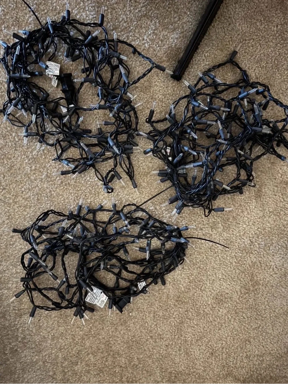Black Twinkle Lights
